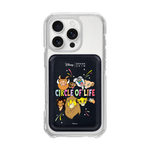 [DISNEY] THE LION KING - THE LION KING FAMILY/BLACK (MAGSAFE LEATHER POCKET)