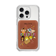 [DISNEY] THE LION KING - THE LION KING FAMILY/BROWN (MAGSAFE LEATHER POCKET)
