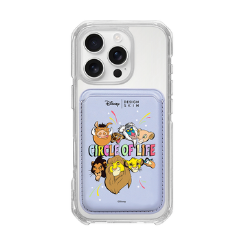 [DISNEY] THE LION KING - THE LION KING FAMILY/LAVENDER (MAGSAFE LEATHER POCKET)