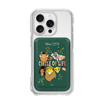 [DISNEY] THE LION KING - THE LION KING FAMILY/GREEN (MAGSAFE LEATHER POCKET)
