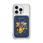 [DISNEY] THE LION KING - THE LION KING FAMILY/NAVY (MAGSAFE LEATHER POCKET)