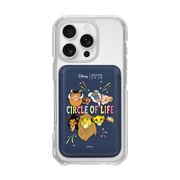 [DISNEY] THE LION KING - THE LION KING FAMILY/NAVY (MAGSAFE LEATHER POCKET)