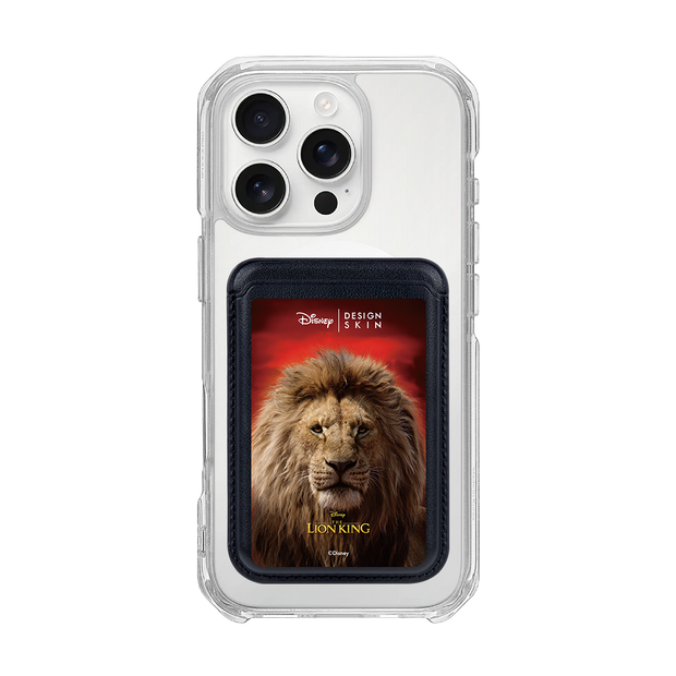 [DISNEY] THE LION KING - POSTER MUFASA/BLACK (MAGSAFE LEATHER POCKET)