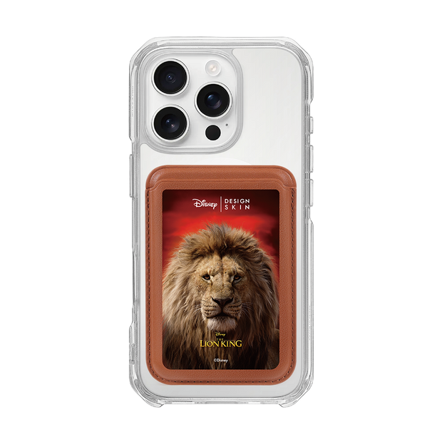 [DISNEY] THE LION KING - POSTER MUFASA/BROWN (MAGSAFE LEATHER POCKET)