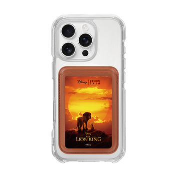 [DISNEY] THE LION KING - POSTER MUFASA AND SIMBA/BROWN (MAGSAFE LEATHER POCKET)