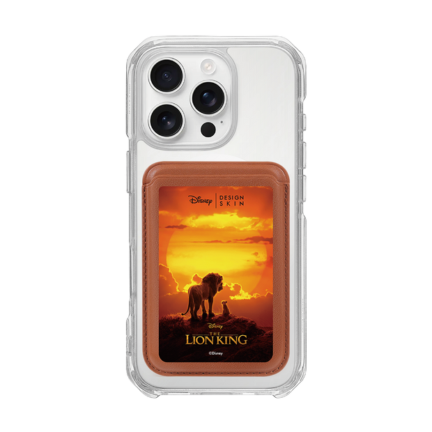 [DISNEY] THE LION KING - POSTER MUFASA AND SIMBA/BROWN (MAGSAFE LEATHER POCKET)