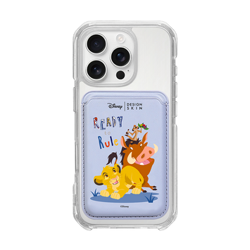 [DISNEY] THE LION KING - SIMBA FRIENDS/LAVENDER (MAGSAFE LEATHER POCKET)