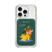 [DISNEY] THE LION KING - SIMBA FRIENDS/GREEN (MAGSAFE LEATHER POCKET)