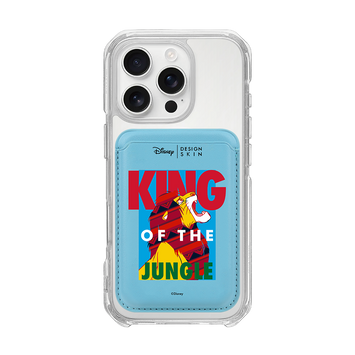 [DISNEY] THE LION KING - KING OF THE SIMBA/BLUE (MAGSAFE LEATHER POCKET)