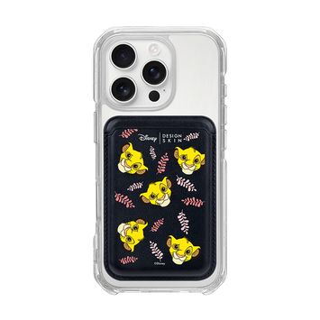 [DISNEY] THE LION KING - LAUREL SIMBA/BLACK (MAGSAFE LEATHER POCKET)