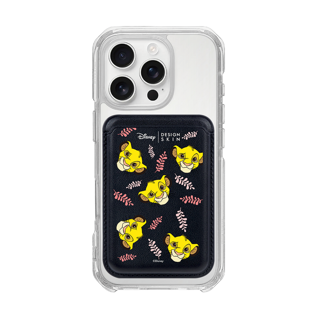 [DISNEY] THE LION KING - LAUREL SIMBA/BLACK (MAGSAFE LEATHER POCKET)
