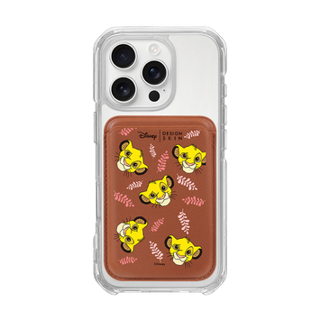 [DISNEY] THE LION KING - LAUREL SIMBA/BROWN (MAGSAFE LEATHER POCKET)