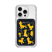 [DISNEY] THE LION KING - FLOWER SIMBA/BLACK (MAGSAFE LEATHER POCKET)