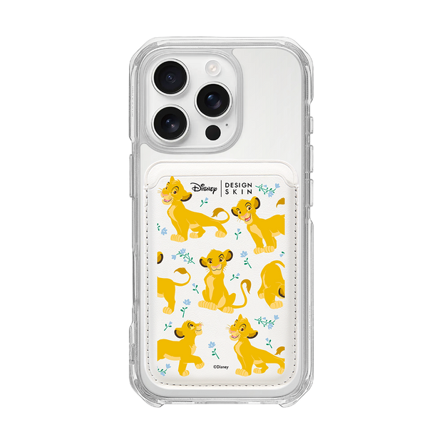 [DISNEY] THE LION KING - FLOWER SIMBA/WHITE (MAGSAFE LEATHER POCKET)