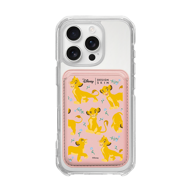 [DISNEY] THE LION KING - FLOWER SIMBA/PINK (MAGSAFE LEATHER POCKET)