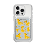 [DISNEY] THE LION KING - FLOWER SIMBA/SILVER (MAGSAFE LEATHER POCKET)