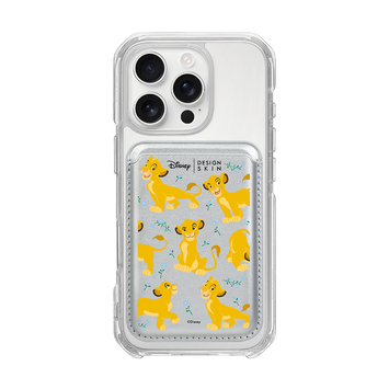 [DISNEY] THE LION KING - FLOWER SIMBA/SILVER (MAGSAFE LEATHER POCKET)