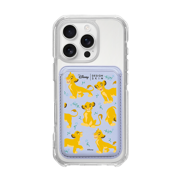 [DISNEY] THE LION KING - FLOWER SIMBA/LAVENDER (MAGSAFE LEATHER POCKET)