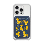 [DISNEY] THE LION KING - FLOWER SIMBA/NAVY (MAGSAFE LEATHER POCKET)