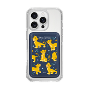 [DISNEY] THE LION KING - FLOWER SIMBA/NAVY (MAGSAFE LEATHER POCKET)
