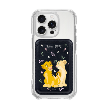 [DISNEY] THE LION KING - SIMBA LOVE NALA/BLACK (MAGSAFE LEATHER POCKET)