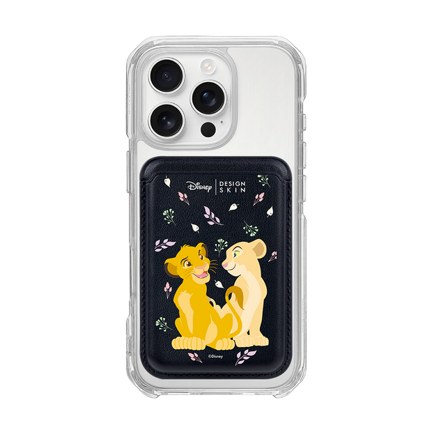[DISNEY] THE LION KING - SIMBA LOVE NALA/BLACK (MAGSAFE LEATHER POCKET)