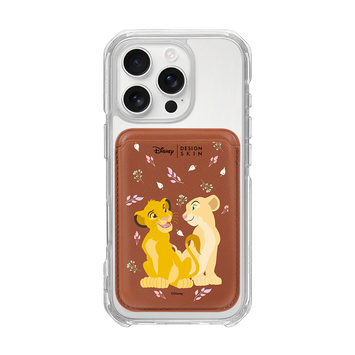 [DISNEY] THE LION KING - SIMBA LOVE NALA/BROWN (MAGSAFE LEATHER POCKET)