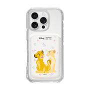 [DISNEY] THE LION KING - SIMBA LOVE NALA/WHITE (MAGSAFE LEATHER POCKET)