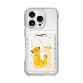 [DISNEY] THE LION KING - SIMBA LOVE NALA/WHITE (MAGSAFE LEATHER POCKET)