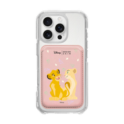 [DISNEY] THE LION KING - SIMBA LOVE NALA/PINK (MAGSAFE LEATHER POCKET)
