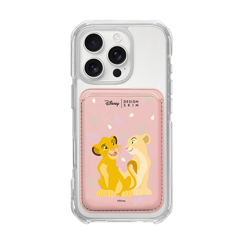 [DISNEY] THE LION KING - SIMBA LOVE NALA/PINK (MAGSAFE LEATHER POCKET)