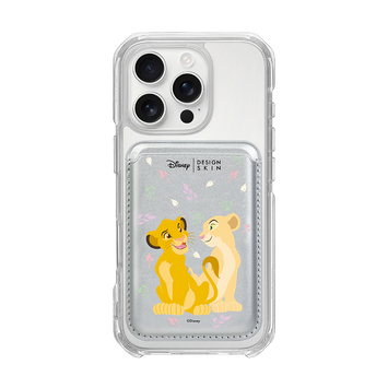 [DISNEY] THE LION KING - SIMBA LOVE NALA/SILVER (MAGSAFE LEATHER POCKET)