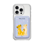 [DISNEY] THE LION KING - SIMBA LOVE NALA/LAVENDER (MAGSAFE LEATHER POCKET)