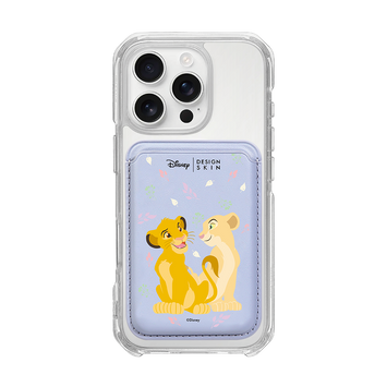 [DISNEY] THE LION KING - SIMBA LOVE NALA/LAVENDER (MAGSAFE LEATHER POCKET)