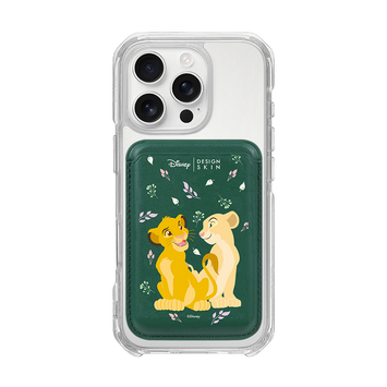 [DISNEY] THE LION KING - SIMBA LOVE NALA/GREEN (MAGSAFE LEATHER POCKET)