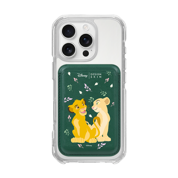 [DISNEY] THE LION KING - SIMBA LOVE NALA/GREEN (MAGSAFE LEATHER POCKET)