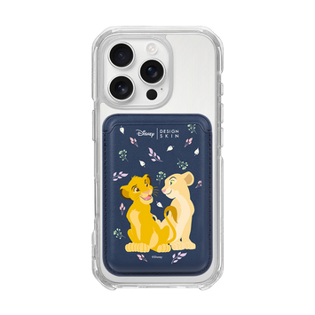[DISNEY] THE LION KING - SIMBA LOVE NALA/NAVY (MAGSAFE LEATHER POCKET)