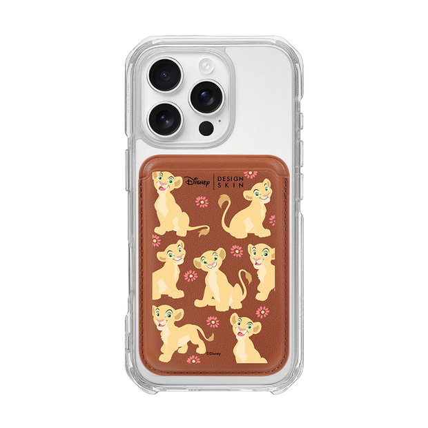 [DISNEY] THE LION KING - FLY PATTERN/BROWN (MAGSAFE LEATHER POCKET)
