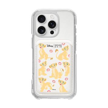 [DISNEY] THE LION KING - FLY PATTERN/WHITE (MAGSAFE LEATHER POCKET)