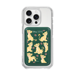 [DISNEY] THE LION KING - FLY PATTERN/GREEN (MAGSAFE LEATHER POCKET)