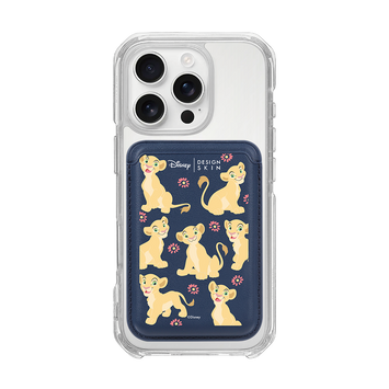[DISNEY] THE LION KING - FLY PATTERN/NAVY (MAGSAFE LEATHER POCKET)
