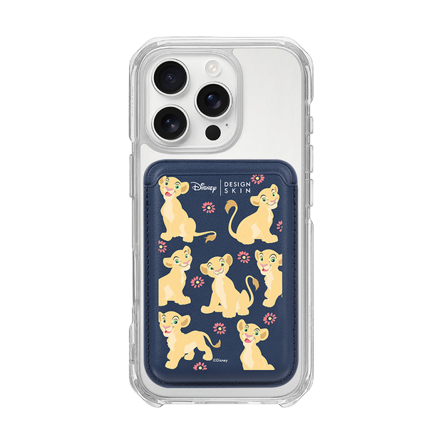 [DISNEY] THE LION KING - FLY PATTERN/NAVY (MAGSAFE LEATHER POCKET)