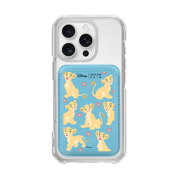 [DISNEY] THE LION KING - FLY PATTERN/BLUE (MAGSAFE LEATHER POCKET)