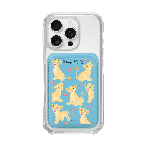 [DISNEY] THE LION KING - FLY PATTERN/BLUE (MAGSAFE LEATHER POCKET)