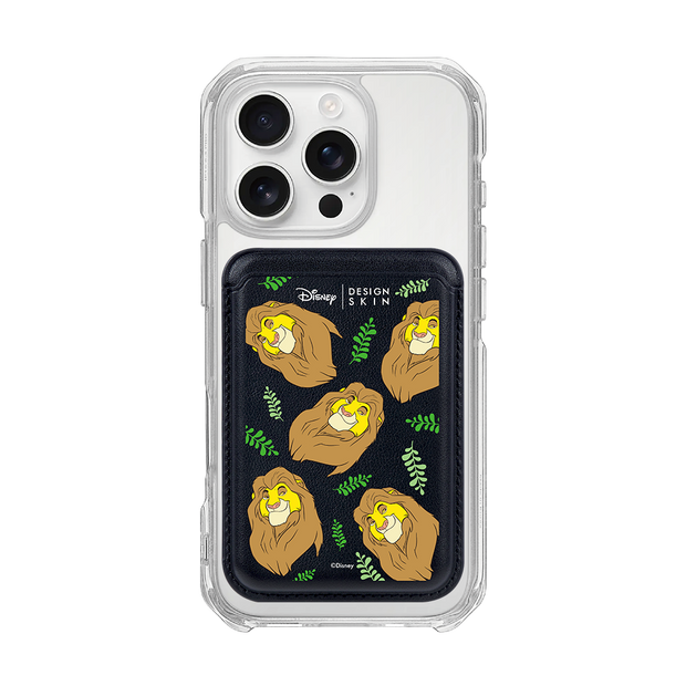 [DISNEY] THE LION KING - LAUREL MUFASA/BLACK (MAGSAFE LEATHER POCKET)