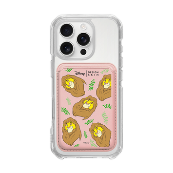 [DISNEY] THE LION KING - LAUREL MUFASA/PINK (MAGSAFE LEATHER POCKET)