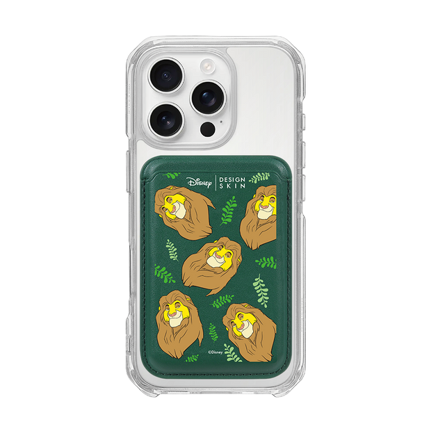 [DISNEY] THE LION KING - LAUREL MUFASA/GREEN (MAGSAFE LEATHER POCKET)