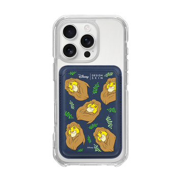 [DISNEY] THE LION KING - LAUREL MUFASA/NAVY (MAGSAFE LEATHER POCKET)