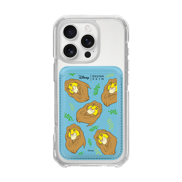 [DISNEY] THE LION KING - LAUREL MUFASA/BLUE (MAGSAFE LEATHER POCKET)
