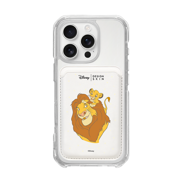 [DISNEY] THE LION KING - MY BOSS MUFASA/WHITE (MAGSAFE LEATHER POCKET)